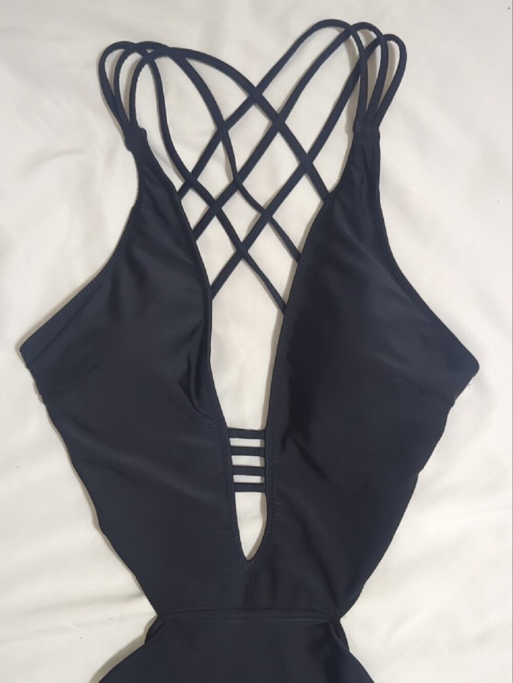 Abrecombie & Firch One-Piece Swim Suit, Color Black Size S - Picture 3 of 15
